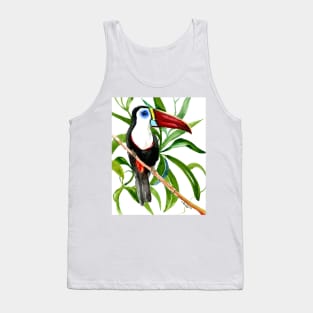 Toucan In the Jungle, White-Throated Toucan Tank Top